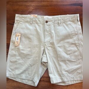 NWT Ralph Lauren Denim & Supply Chino Shorts Mens 36  Light Wash Khaki